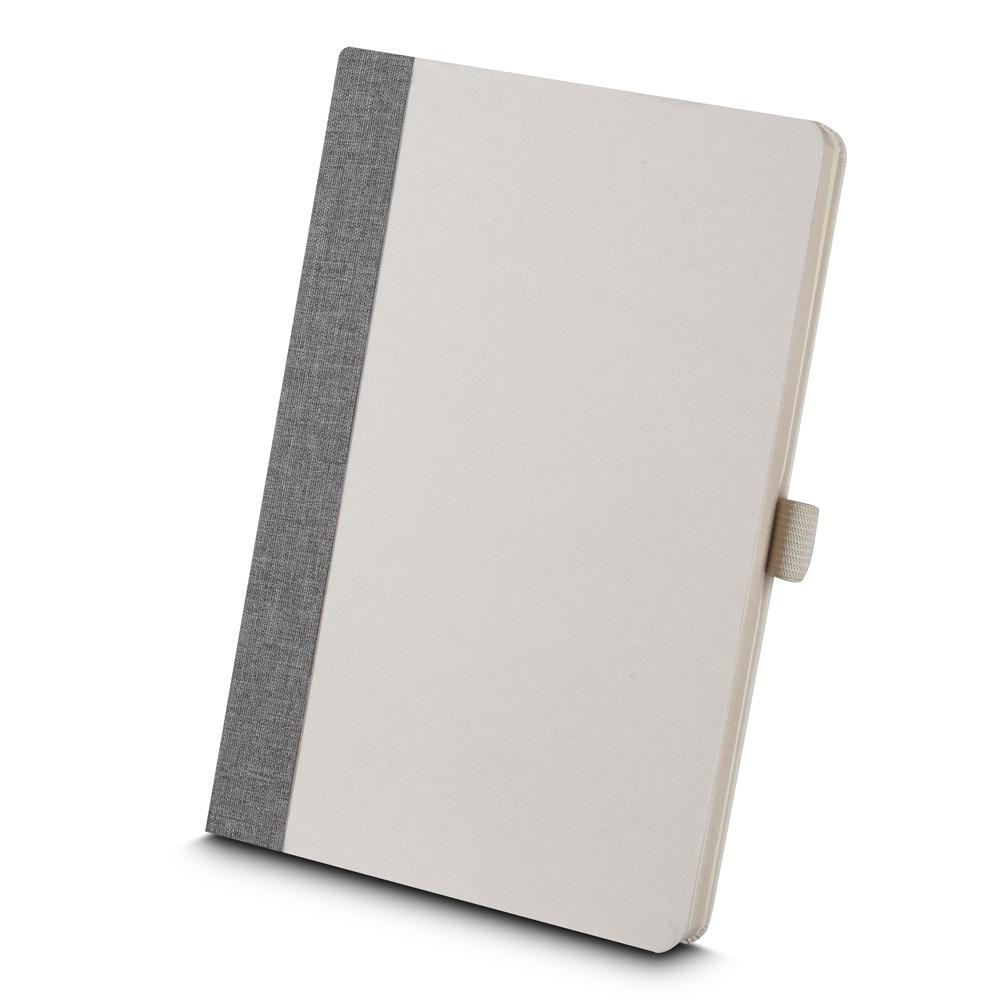Caderno de Anotações PA1659 na cor Cinza, brinde personalizado Sky Brindes