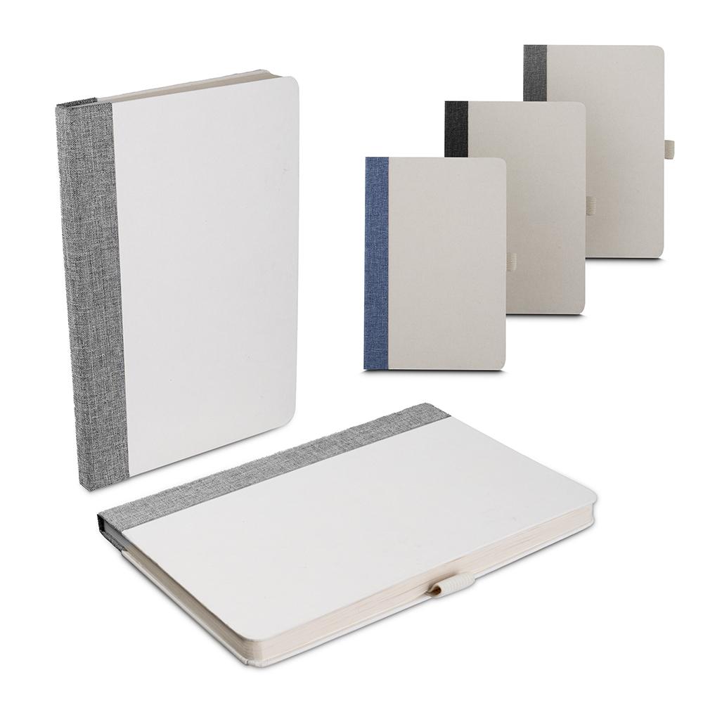 Caderno de Anotações PA1659 na cor Cinza, brinde personalizado Sky Brindes