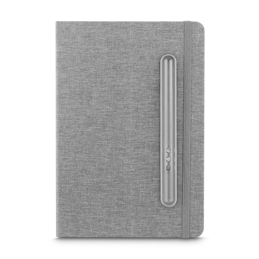 Caderno Capa em RPET PA1662 na cor Cinza, brinde personalizado Sky Brindes