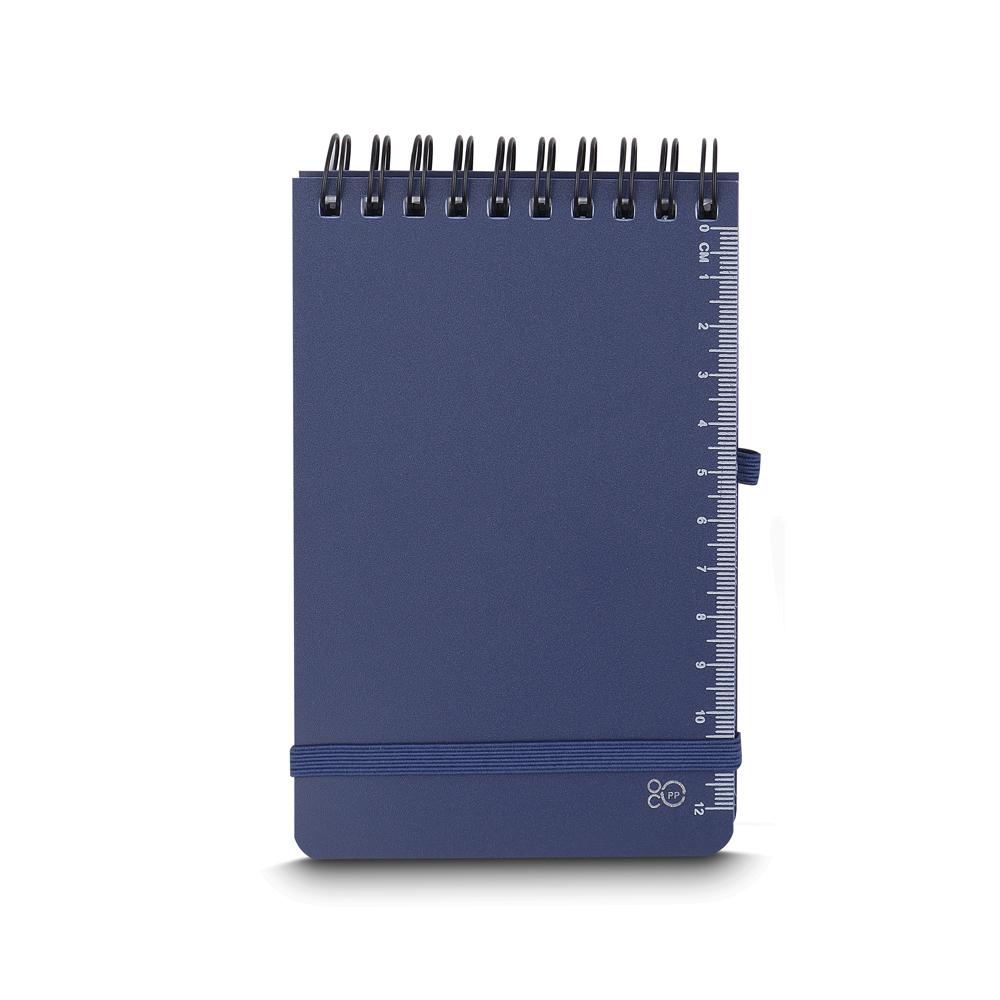 Mini Caderno com Pauta PA1672 na cor Azul, brinde personalizado Sky Brindes