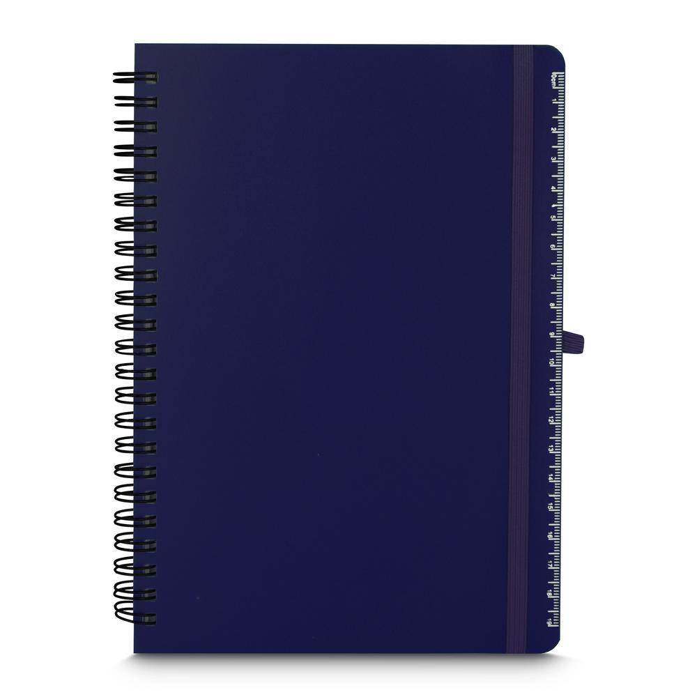 Caderno de Anotações PA1673 na cor Azul, brinde personalizado Sky Brindes