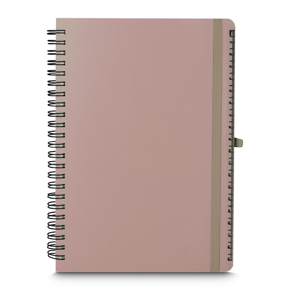 Caderno de Anotações PA1673 na cor Bege, brinde personalizado Sky Brindes