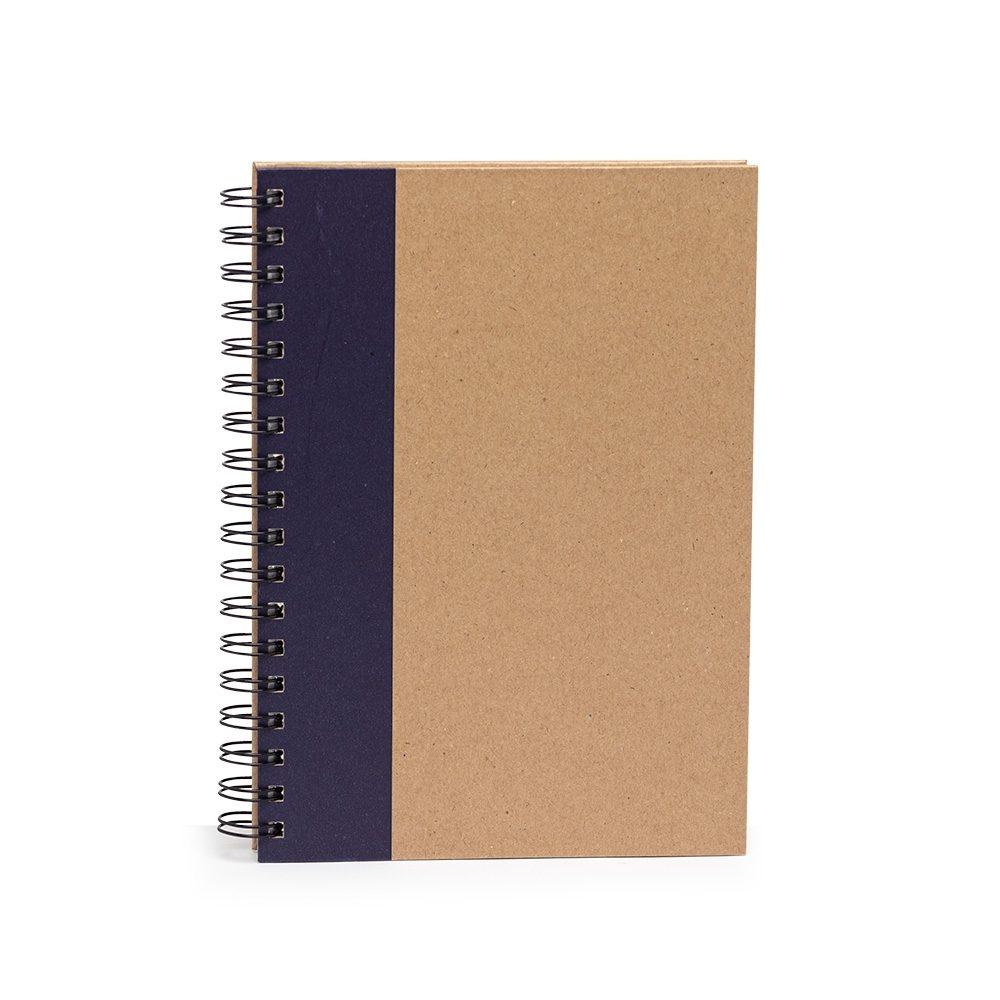 Caderno com Pauta PA1681 na cor Azul, brinde personalizado Sky Brindes