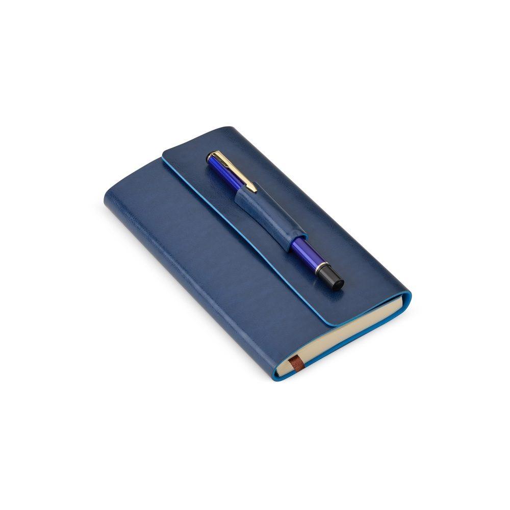 Kit para Anotações PA1691 na cor Azul escuro, brinde personalizado Sky Brindes