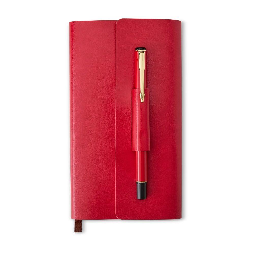 Kit para Anotações PA1691 na cor Vermelho, brinde personalizado Sky Brindes