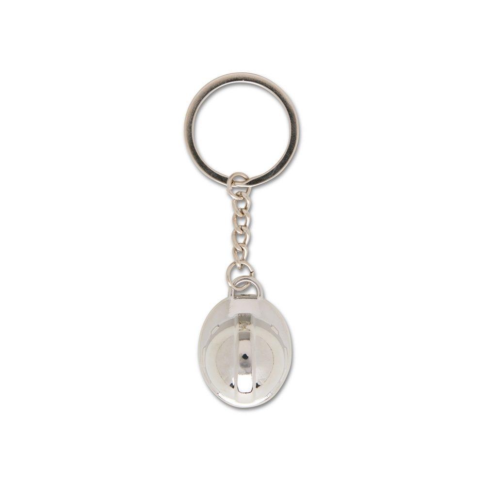 Chaveiro Metal PA1693 na cor Prata, brinde personalizado Sky Brindes