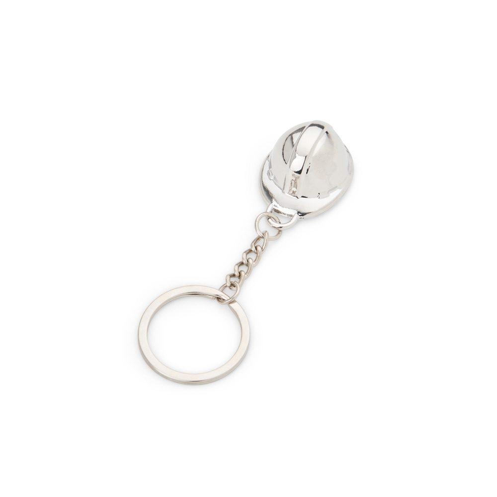 Chaveiro Metal PA1693 na cor Prata, brinde personalizado Sky Brindes