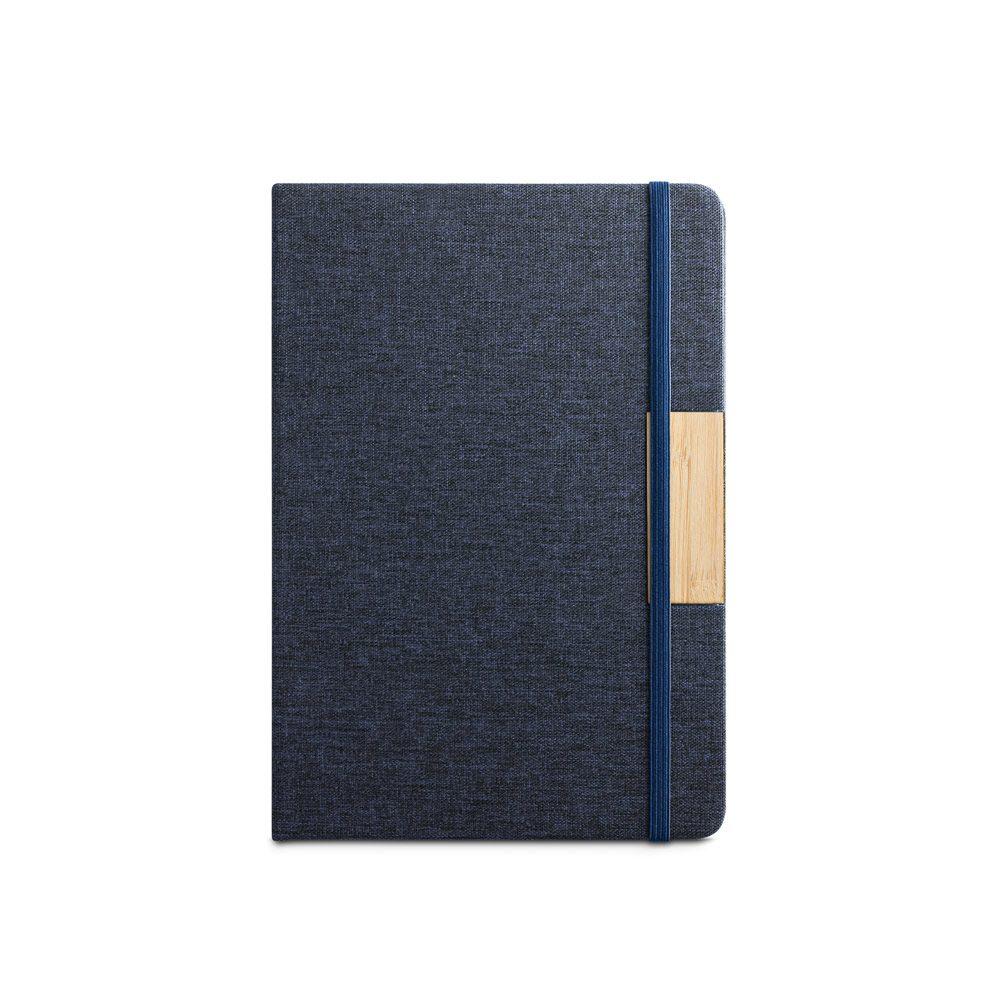 Caderno A5 com Pauta PA1716 na cor Azul marinho, brinde personalizado Sky Brindes