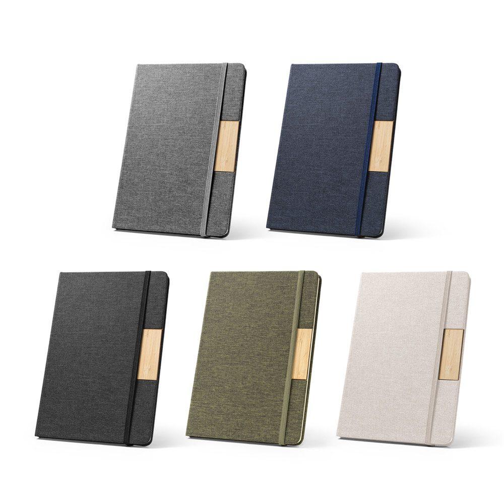 Caderno A5 com Pauta PA1716 na cor Verde escuro, brinde personalizado Sky Brindes