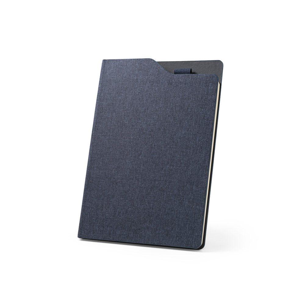 Caderno A5 com Pauta PA1717 na cor Azul marinho, brinde personalizado Sky Brindes