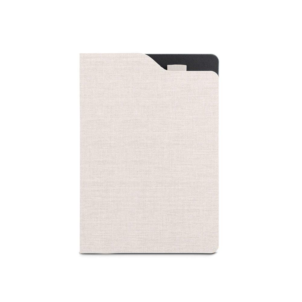 Caderno A5 com Pauta PA1717 na cor Bege, brinde personalizado Sky Brindes