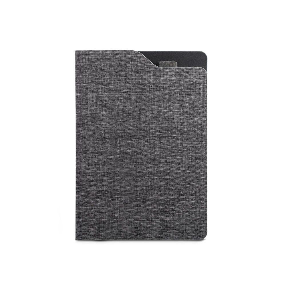 Caderno A5 com Pauta PA1717 na cor Cinza escuro, brinde personalizado Sky Brindes