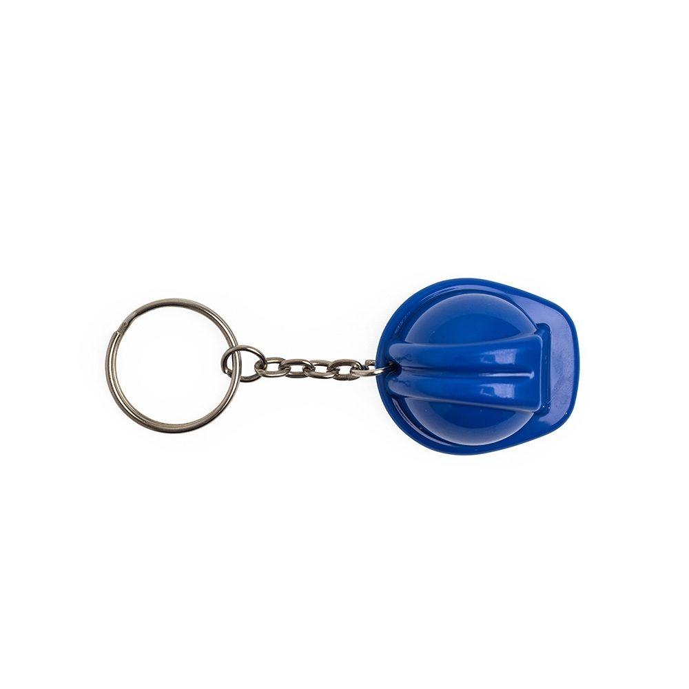 Chaveiro Capacete EPI PA1742 na cor Azul, brinde personalizado Sky Brindes