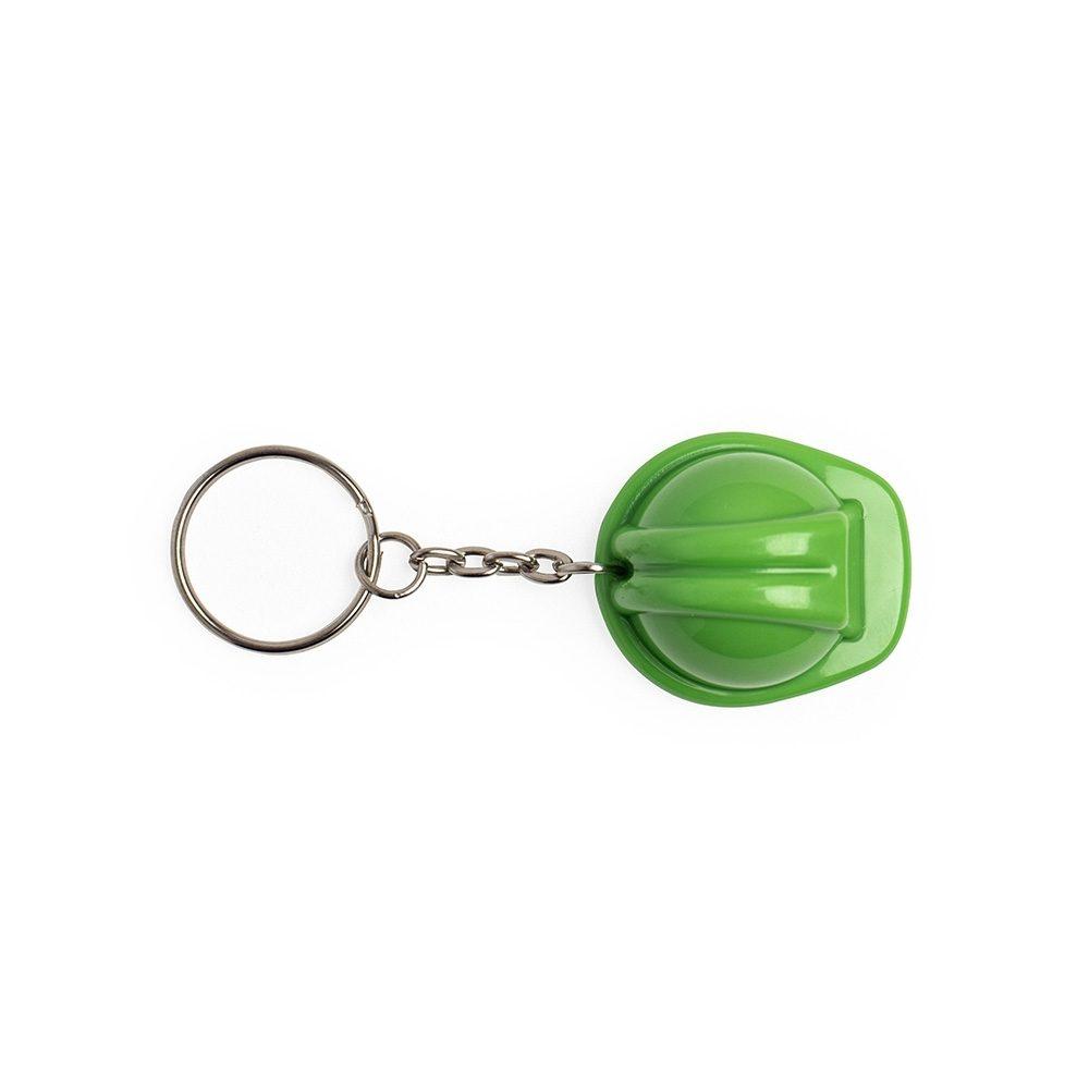 Chaveiro Capacete EPI PA1742 na cor Verde, brinde personalizado Sky Brindes