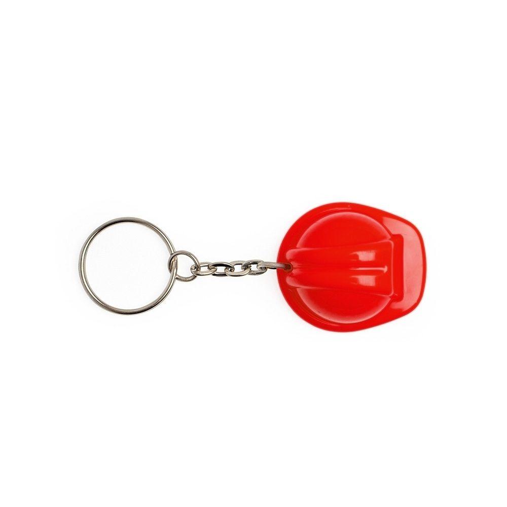 Chaveiro Capacete EPI PA1742 na cor Vermelho, brinde personalizado Sky Brindes