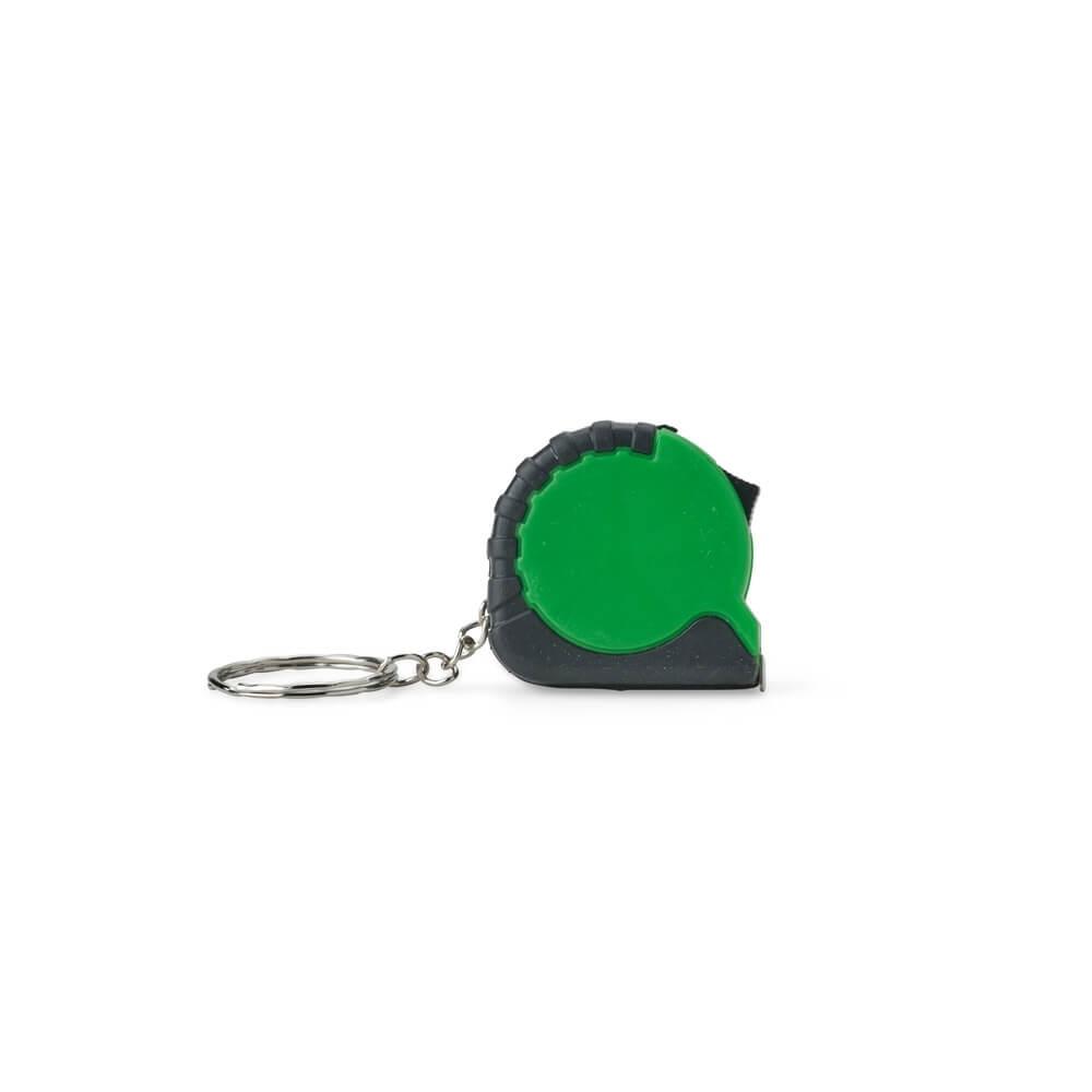 Chaveiro Trena Plástico 1 Metro PA1746 na cor Verde, brinde personalizado Sky Brindes