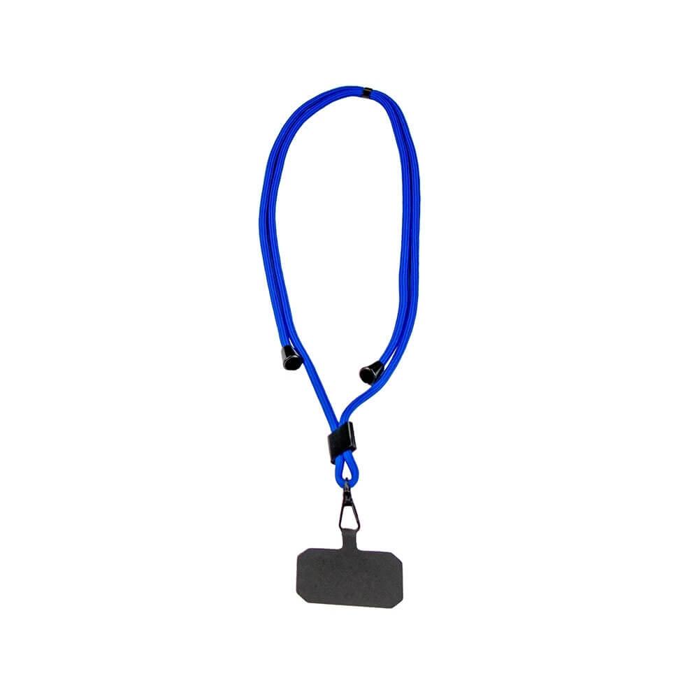 Cordão de Pescoço para Celular PA1751 na cor Azul, brinde personalizado Sky Brindes