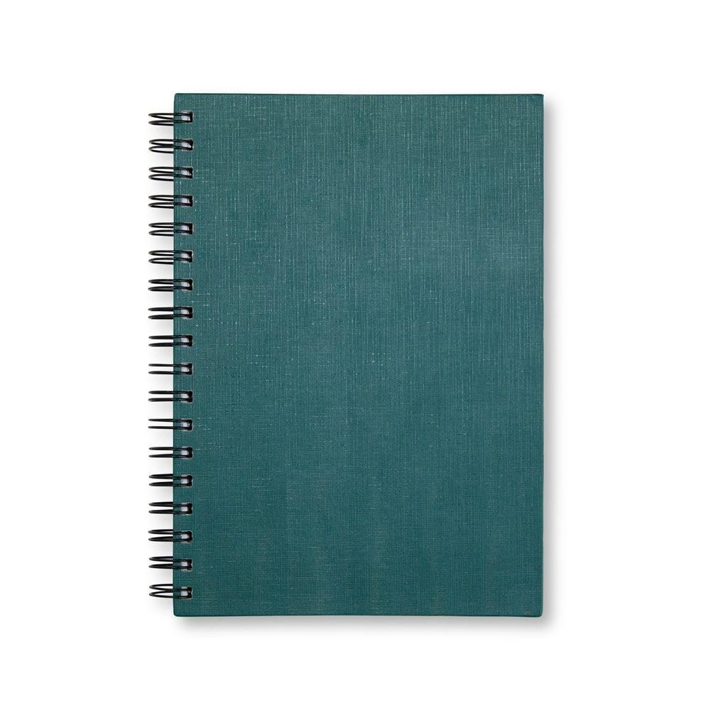 Caderno Linho com Pauta PA1755 na cor Verde, brinde personalizado Sky Brindes