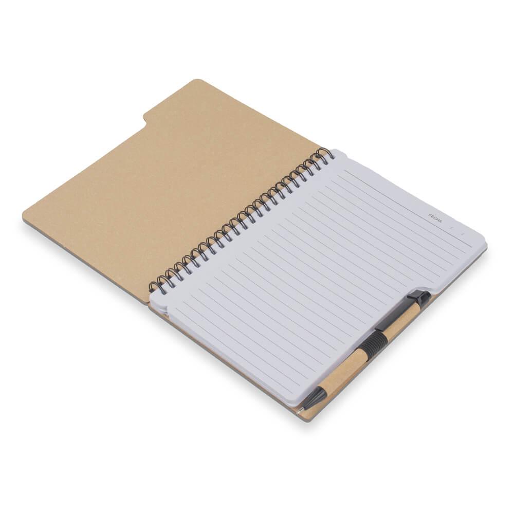 Caderno com Pauta PA1764 na cor Preto, brinde personalizado Sky Brindes