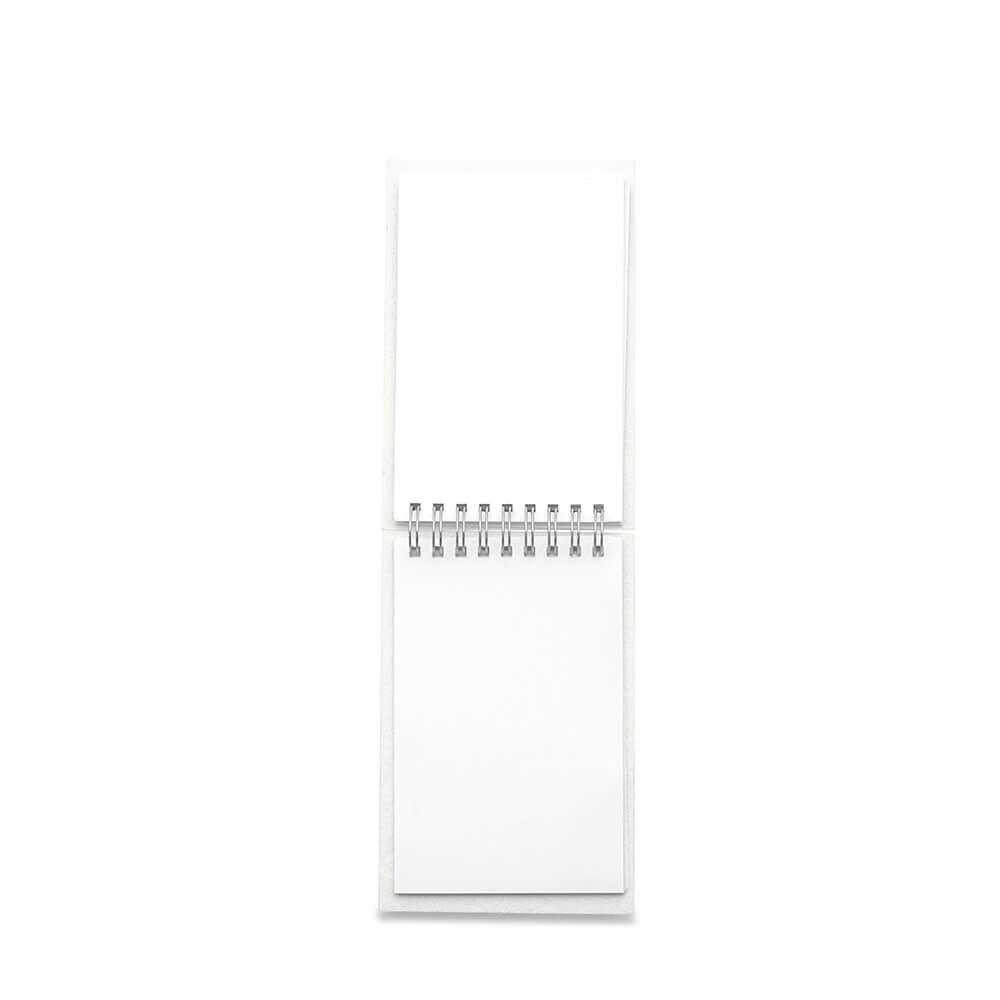 Bloco de Anotações Sem Pauta PA1768 na cor Branco, brinde personalizado Sky Brindes