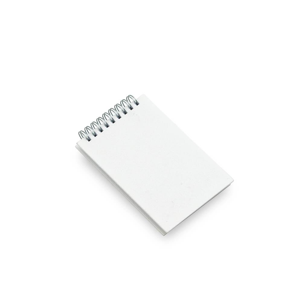 Bloco de Anotações Sem Pauta PA1768 na cor Branco, brinde personalizado Sky Brindes