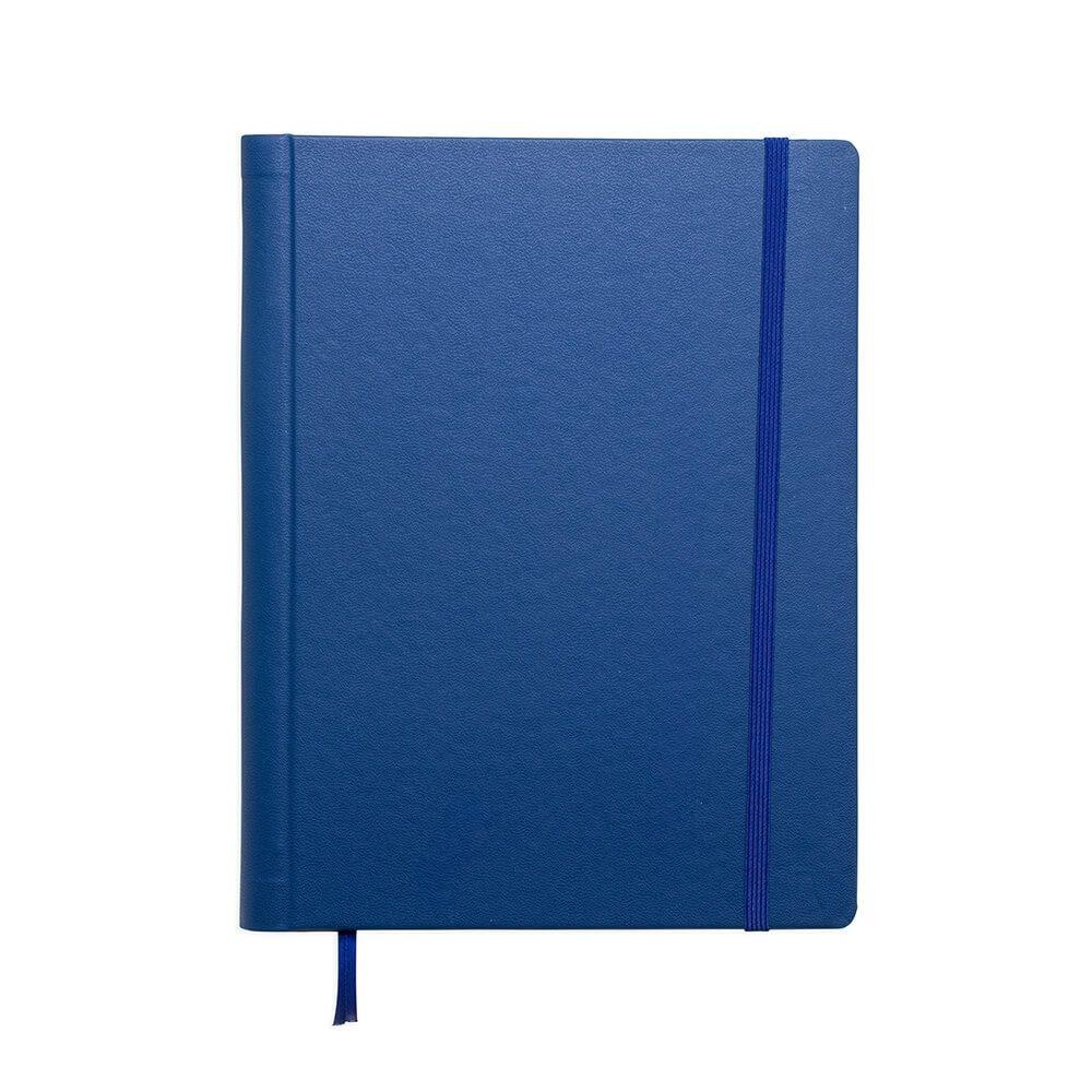 Caderneta Couro Sintético PA1773 na cor Azul, brinde personalizado Sky Brindes
