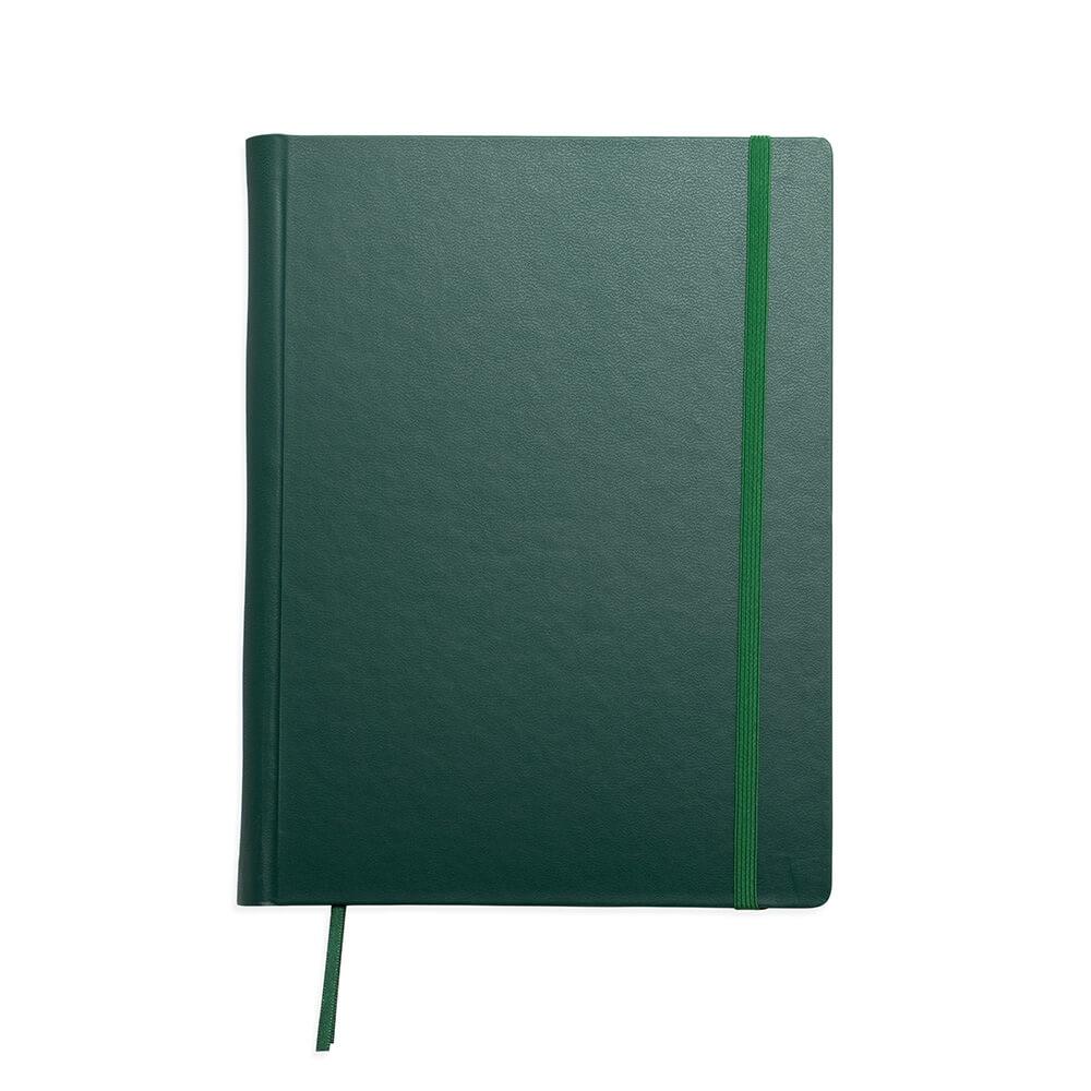 Caderneta Couro Sintético PA1773 na cor Verde, brinde personalizado Sky Brindes