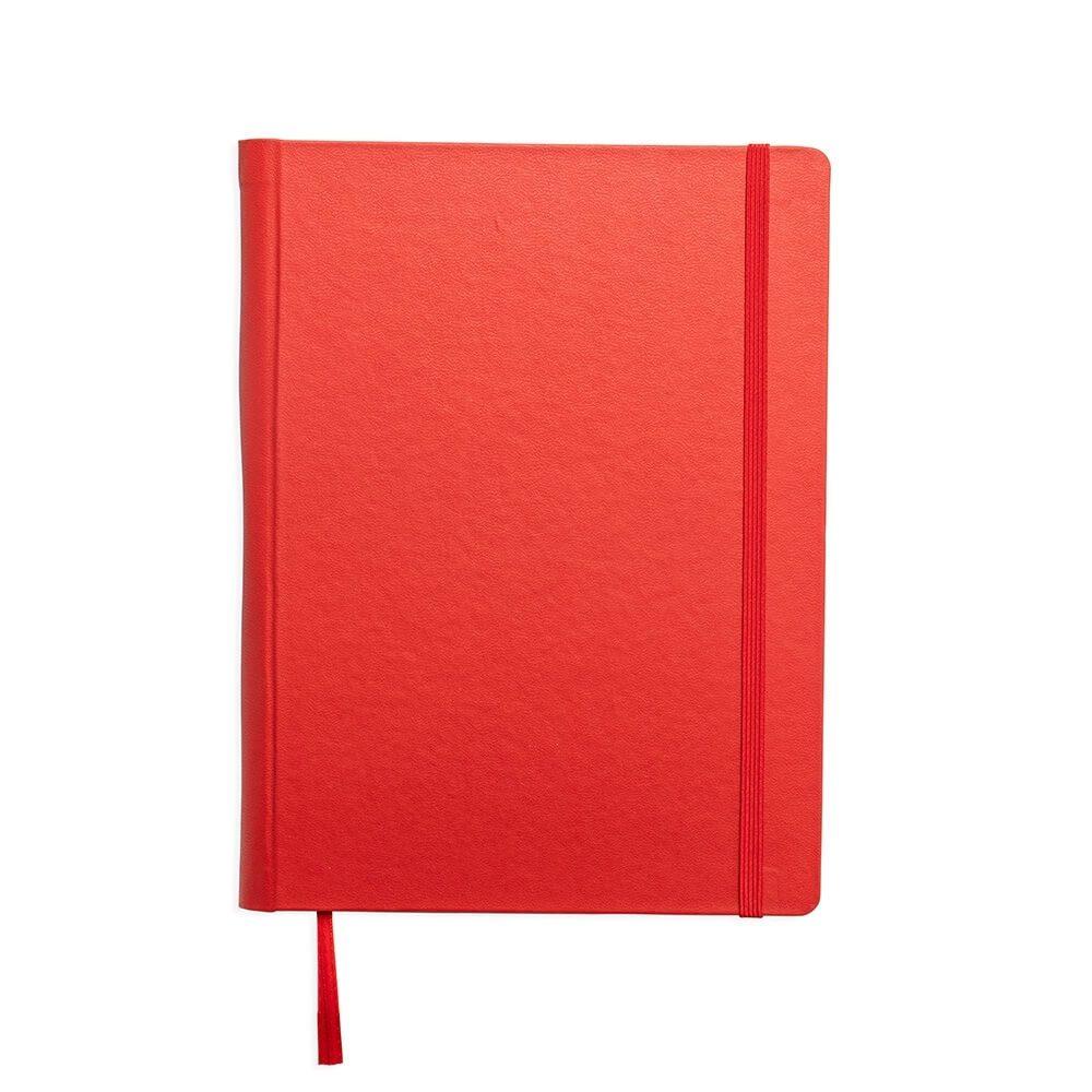 Caderneta Couro Sintético PA1773 na cor Vermelho, brinde personalizado Sky Brindes