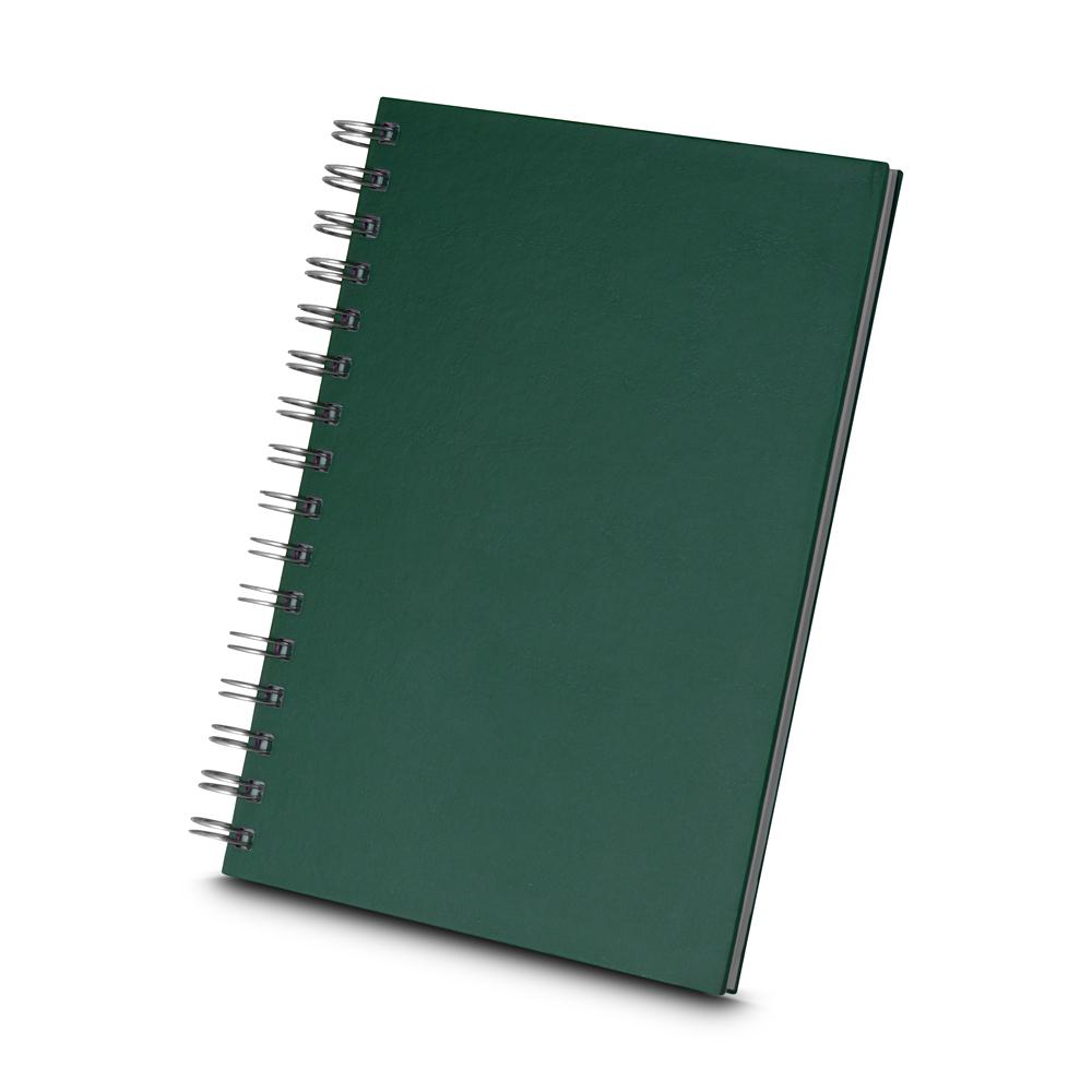 Caderno com Pauta PA1774 na cor Verde, brinde personalizado Sky Brindes