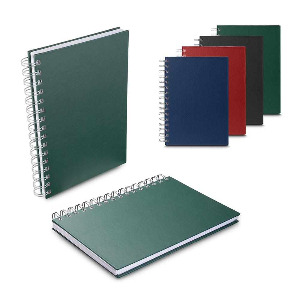 Caderno com Pauta PA1774 na cor Vermelho, brinde personalizado Sky Brindes