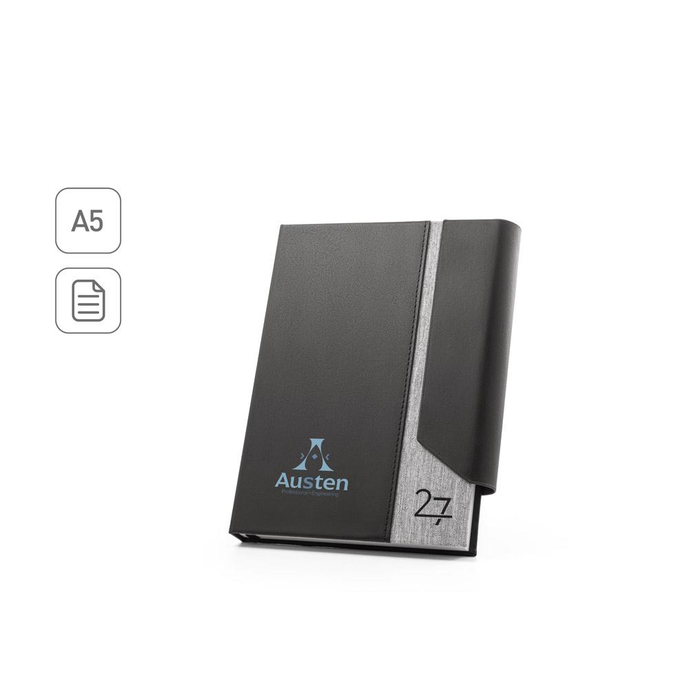 Agenda Diária A5 2027 PA1775 na cor Cinza, brinde personalizado Sky Brindes