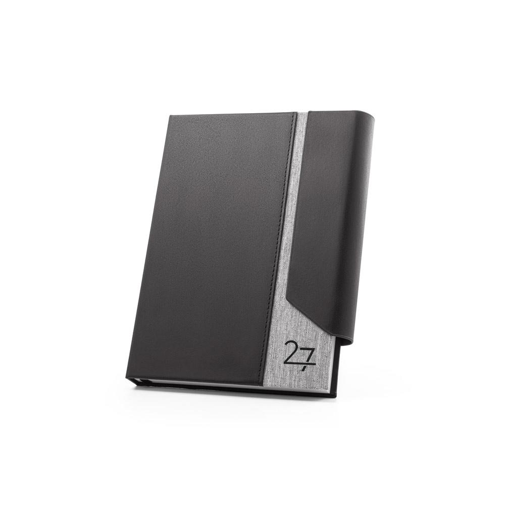 Agenda Diária A5 2027 PA1775 na cor Cinza, brinde personalizado Sky Brindes