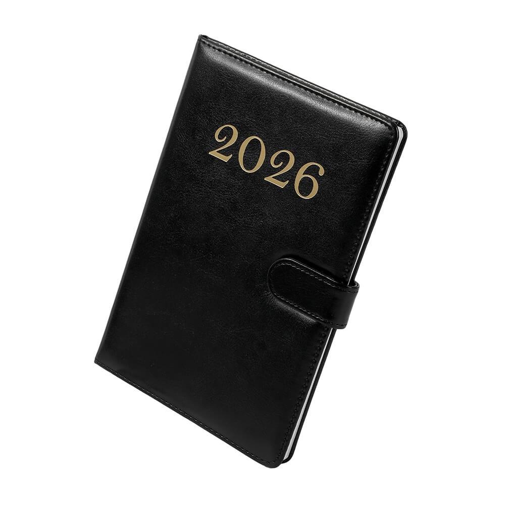 Agenda Semanal 2026 PA1781 na cor Preto, brinde personalizado Sky Brindes