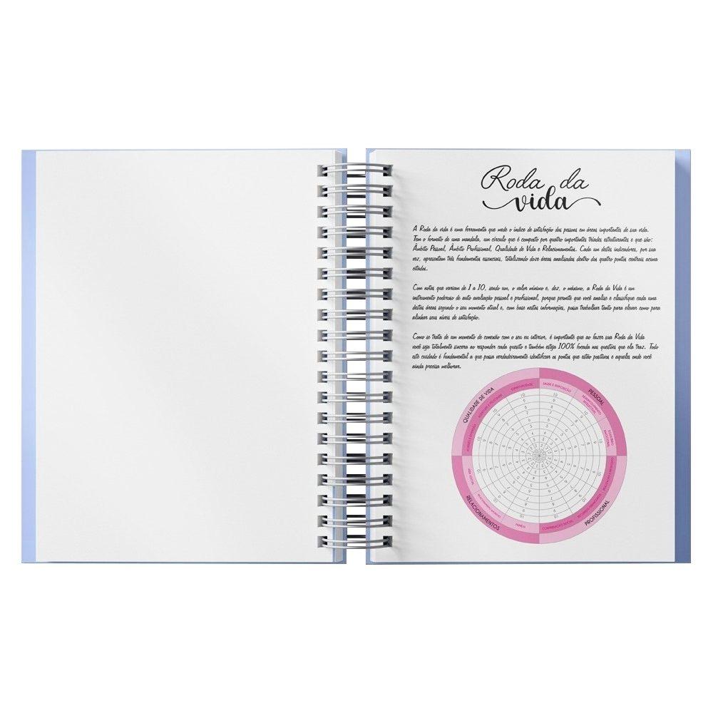 Planner Percalux Anual PA1783 na cor Azul, brinde personalizado Sky Brindes
