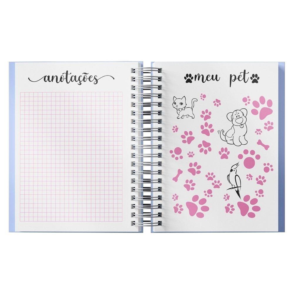 Planner Percalux Anual PA1783 na cor Azul, brinde personalizado Sky Brindes
