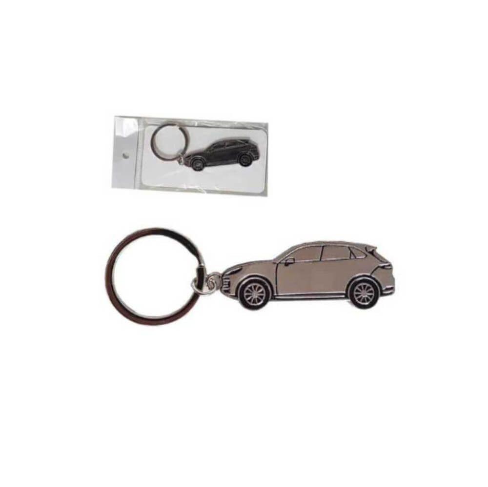 Chaveiro Metal Carro PA1786 na cor Prata, brinde personalizado Sky Brindes