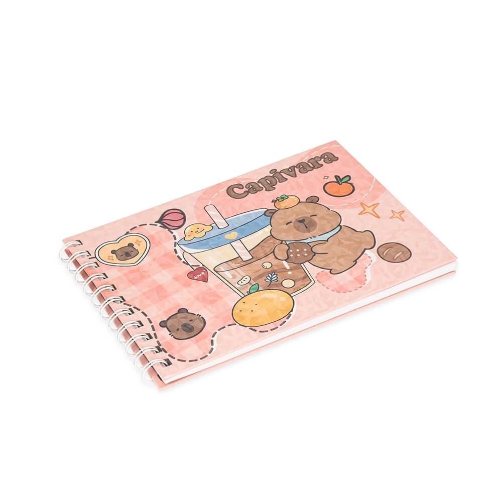Caderno Para Colorir Capivara PA1788 na cor Azul, brinde personalizado Sky Brindes