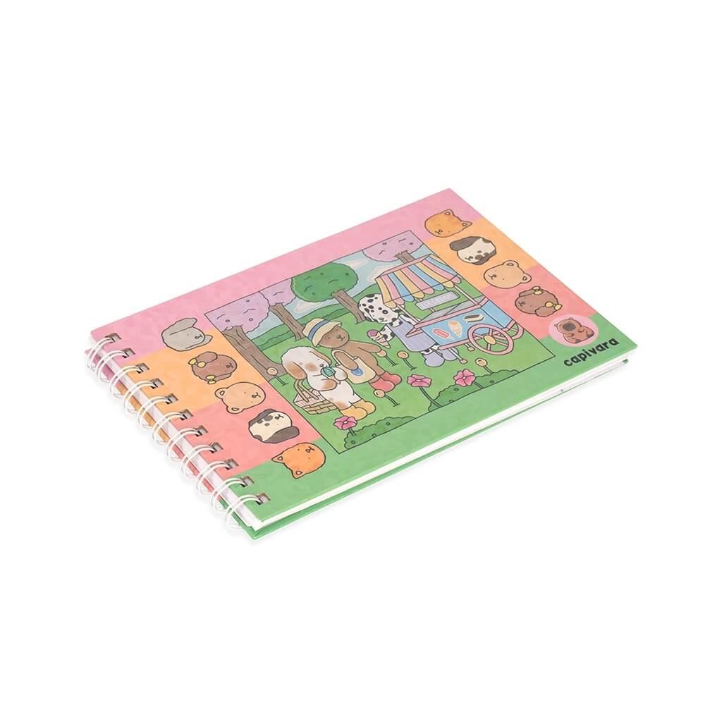 Caderno Para Colorir Bobbie Goods PA1789 na cor Verde, brinde personalizado Sky Brindes