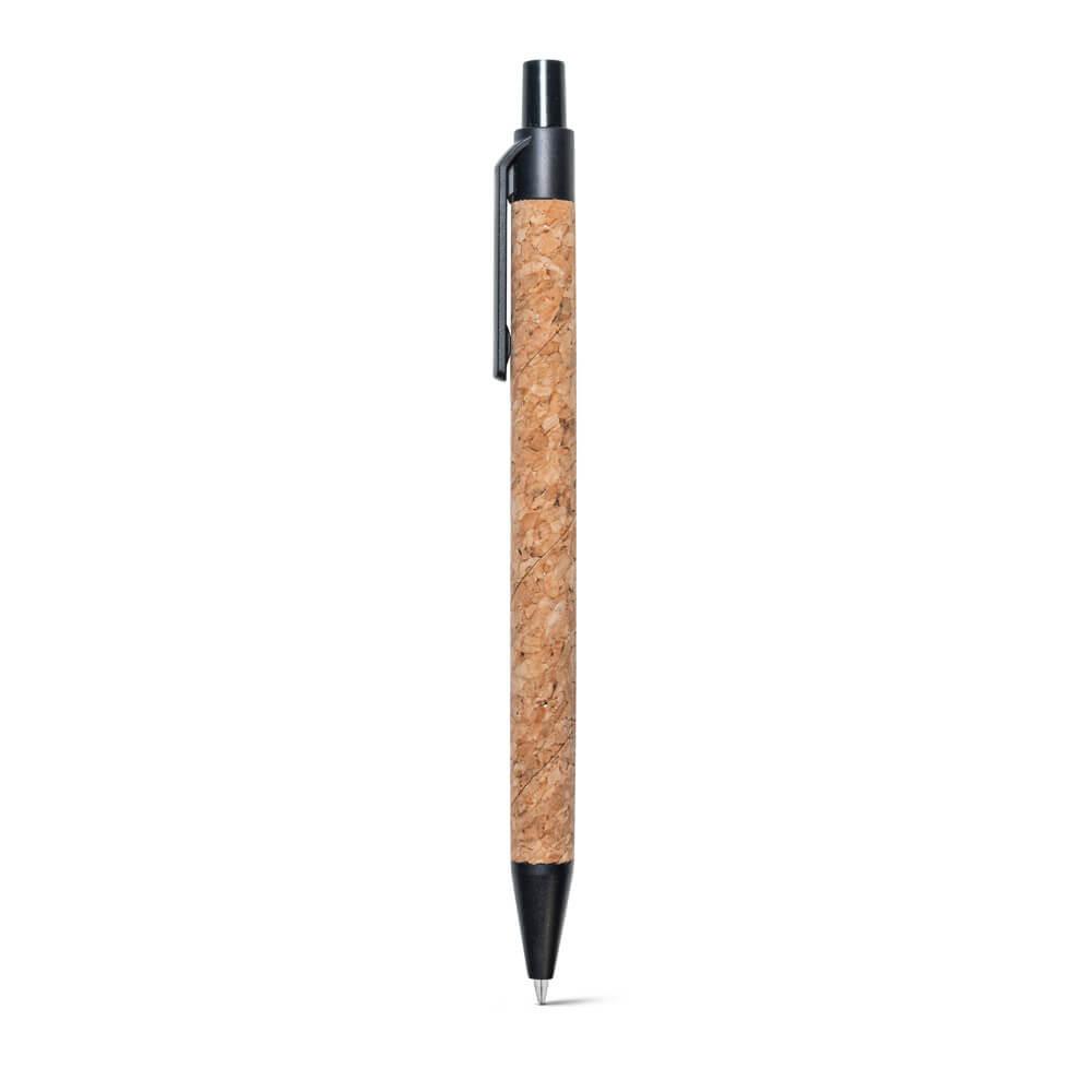 Conjunto de bloco de notas e esferográfica PA1793 na cor Natural, brinde personalizado Sky Brindes