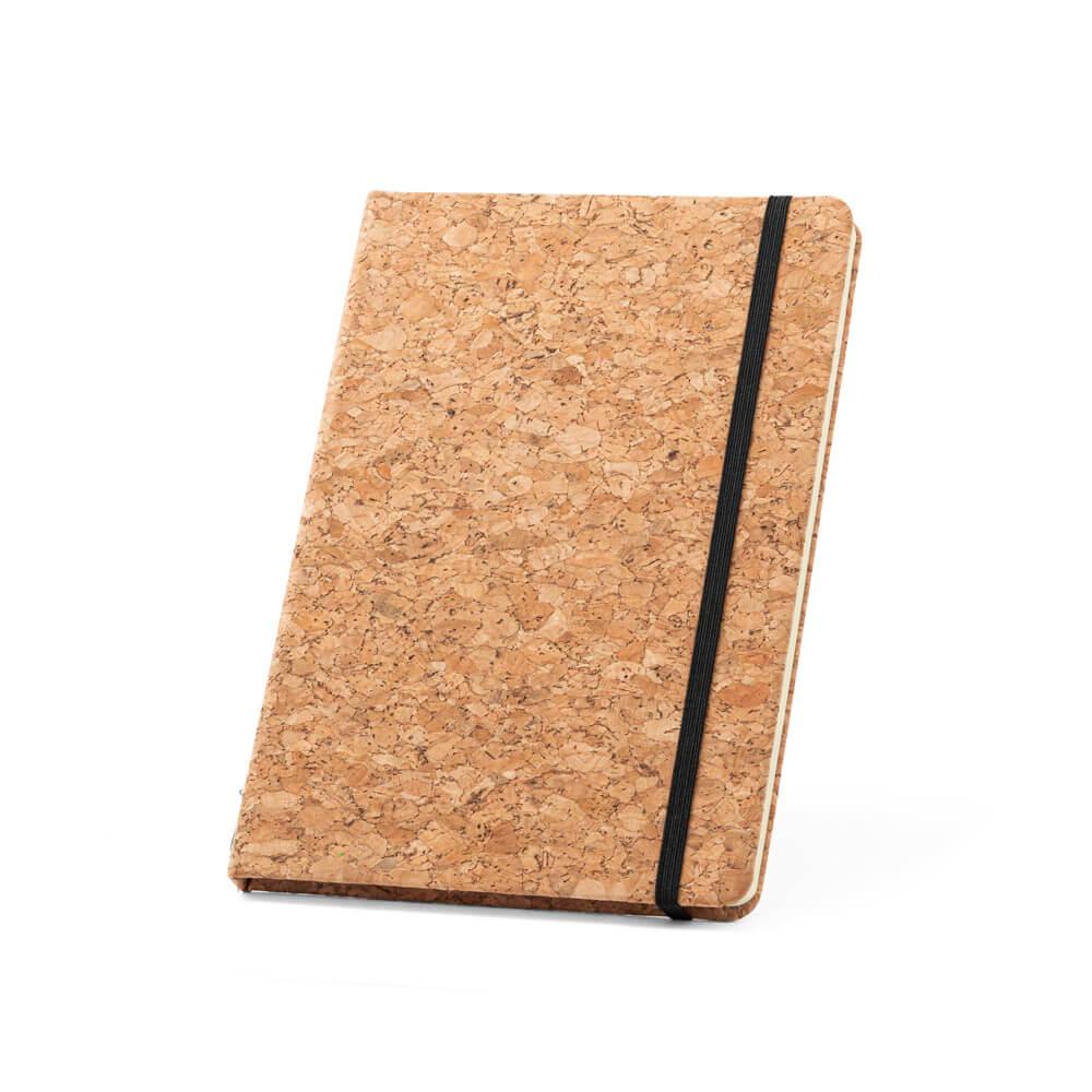 Conjunto de bloco de notas e esferográfica PA1793 na cor Natural, brinde personalizado Sky Brindes
