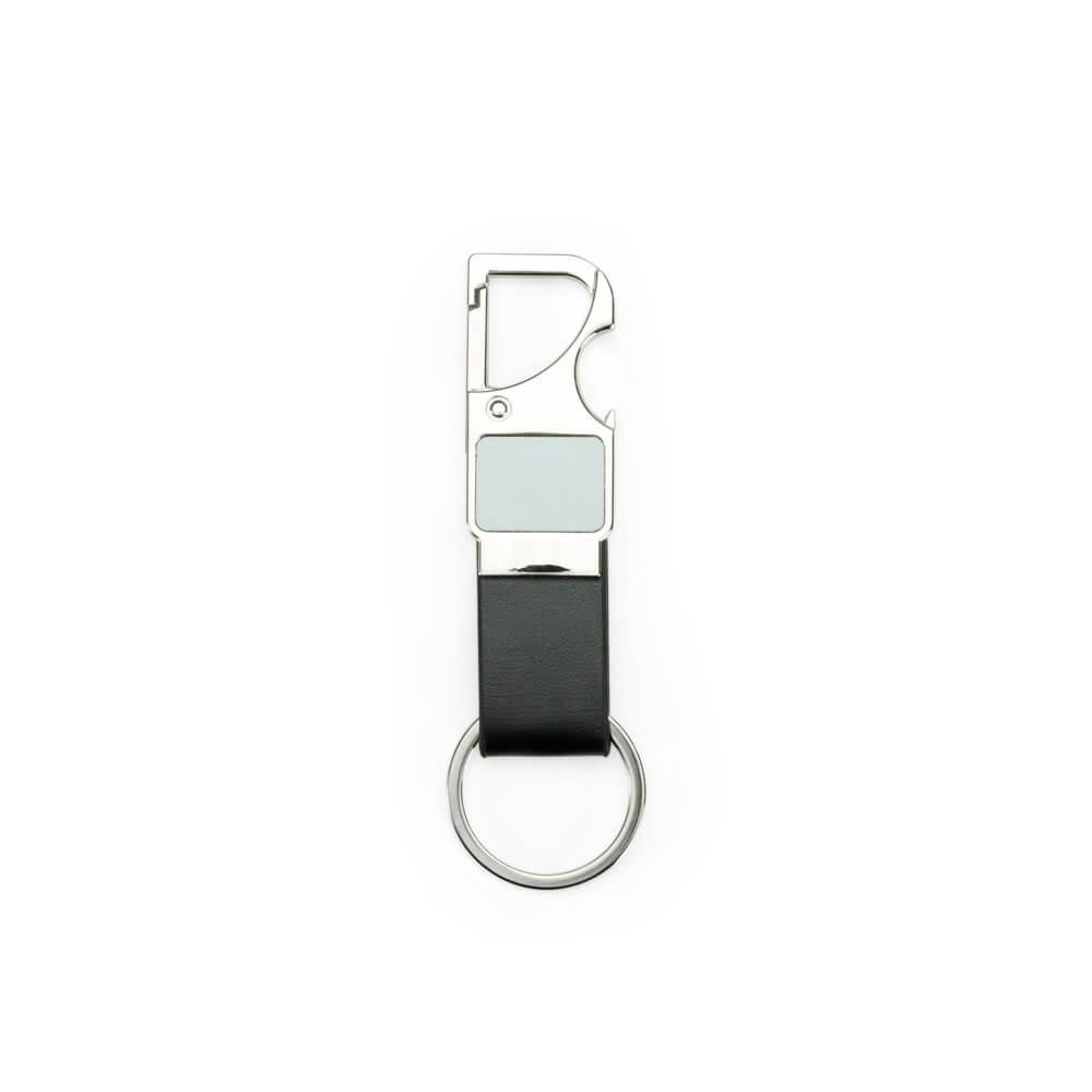 Chaveiro Metal PA1796 na cor Prata, brinde personalizado Sky Brindes