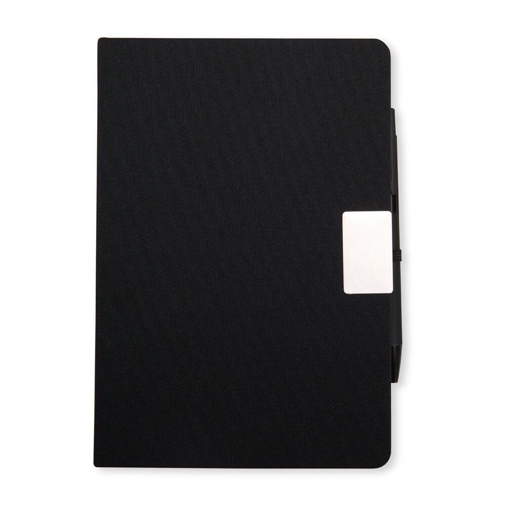 Agenda Diária 2026 Linho PA1798 na cor Preto, brinde personalizado Sky Brindes