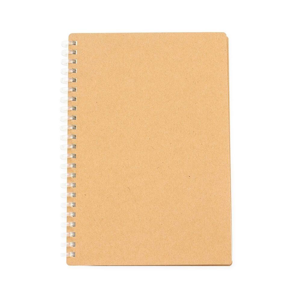 Caderno Kraft Pautado PA1799 na cor Transparente, brinde personalizado Sky Brindes