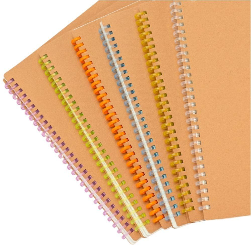 Caderno Kraft Pautado PA1800 na cor Laranja, brinde personalizado Sky Brindes