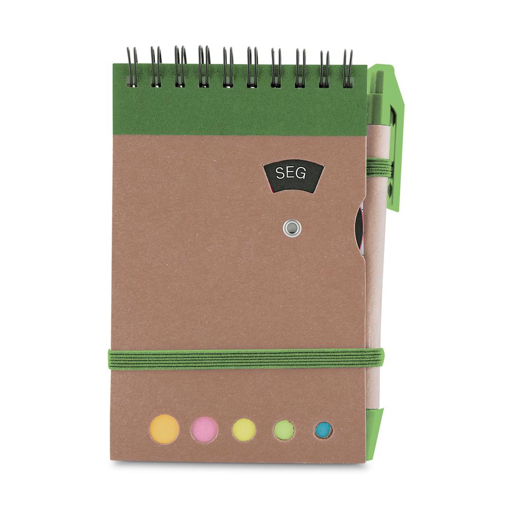 Mini caderno A6 com Caneta PA1835 na cor Azul, brinde personalizado Sky Brindes
