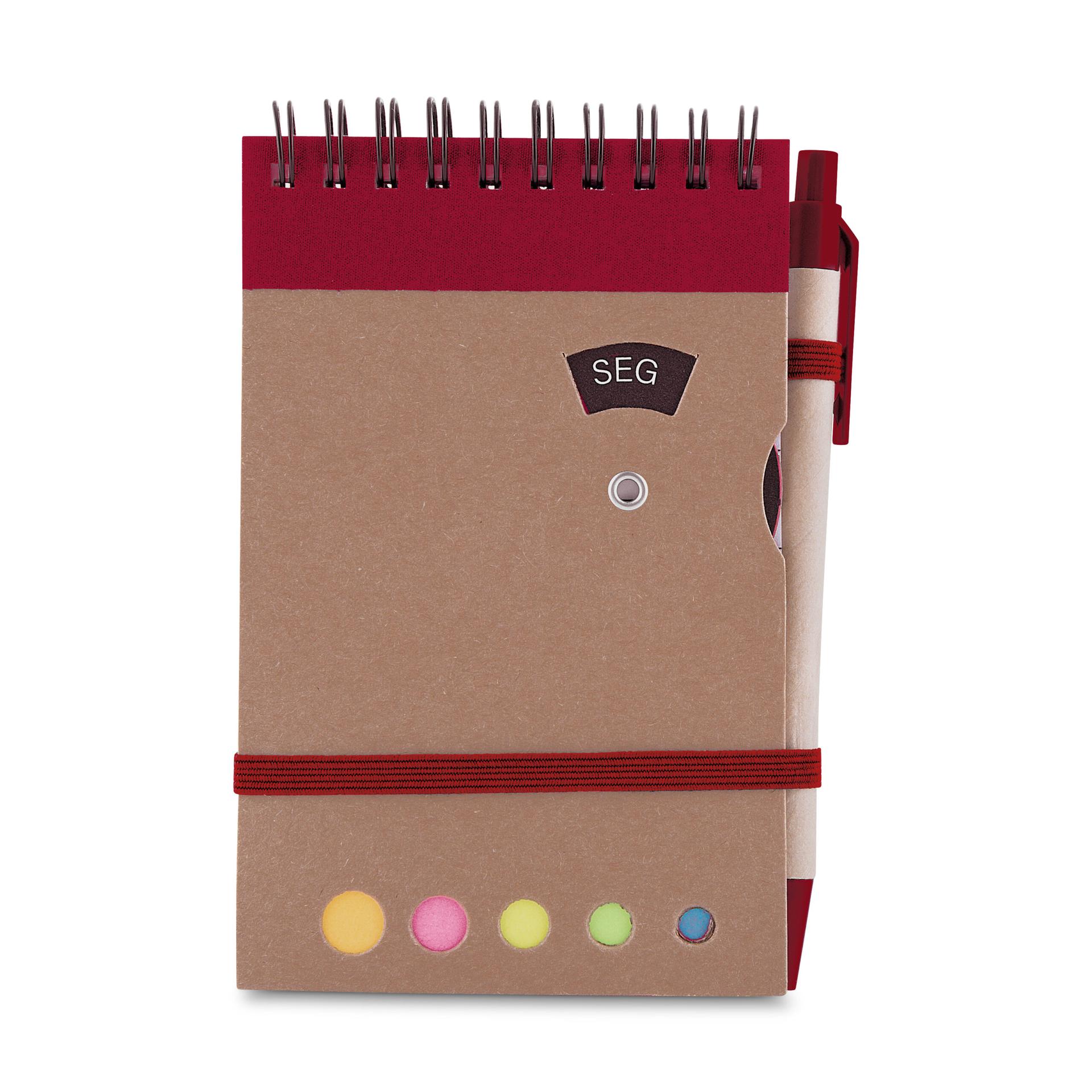 Mini caderno A6 com Caneta PA1835 na cor Azul, brinde personalizado Sky Brindes