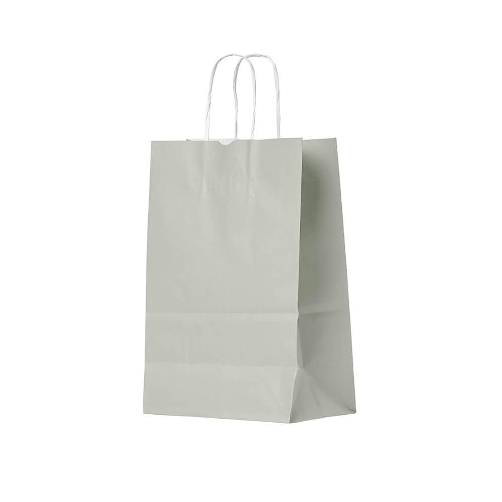 Sacola Kraft Pequena PA1836 na cor Cinza, brinde personalizado Sky Brindes