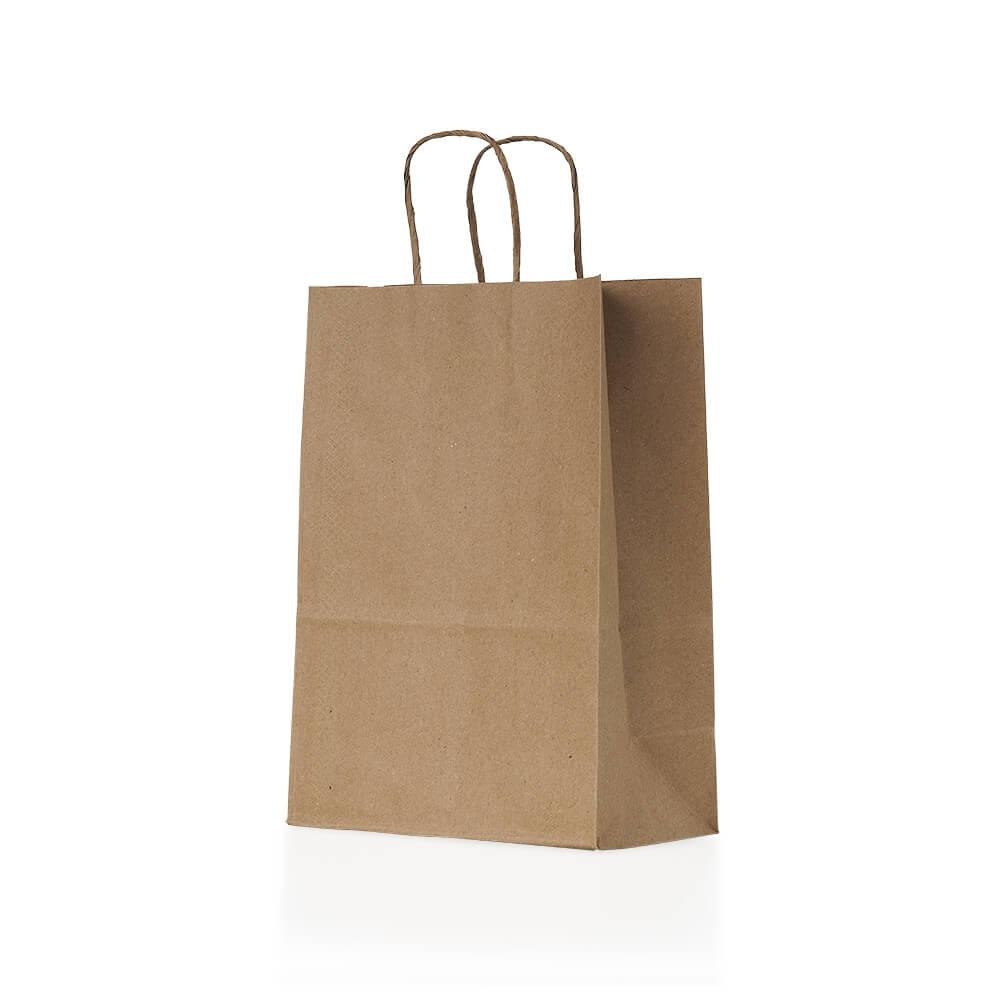 Sacola Kraft Pequena PA1836 na cor Kraft, brinde personalizado Sky Brindes