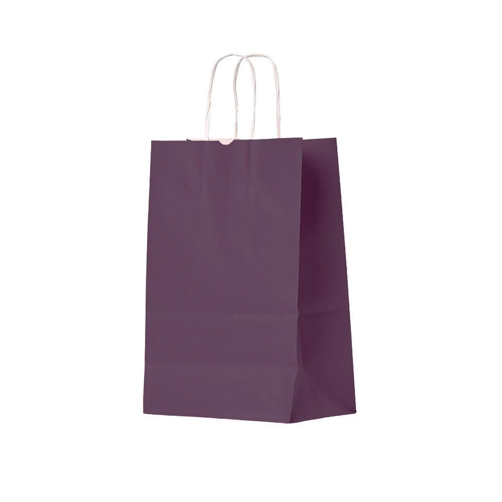 Sacola Kraft Pequena PA1836 na cor Roxo, brinde personalizado Sky Brindes