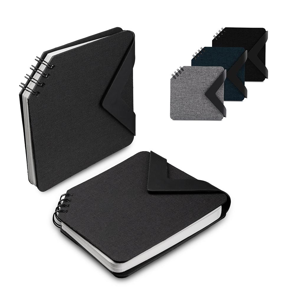 Mini Caderno 70 Folhas PA1837 na cor Cinza, brinde personalizado Sky Brindes